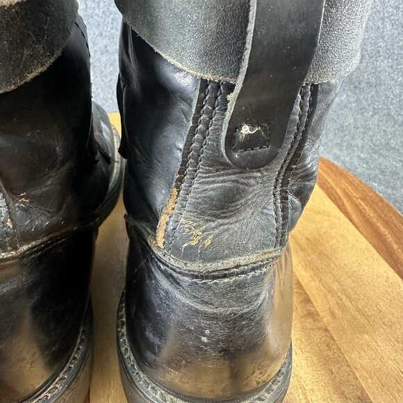 Vintage Double H Brand Military Tanker Combat Jump Boots Size 8.5D Black Read - Picture 14 of 16